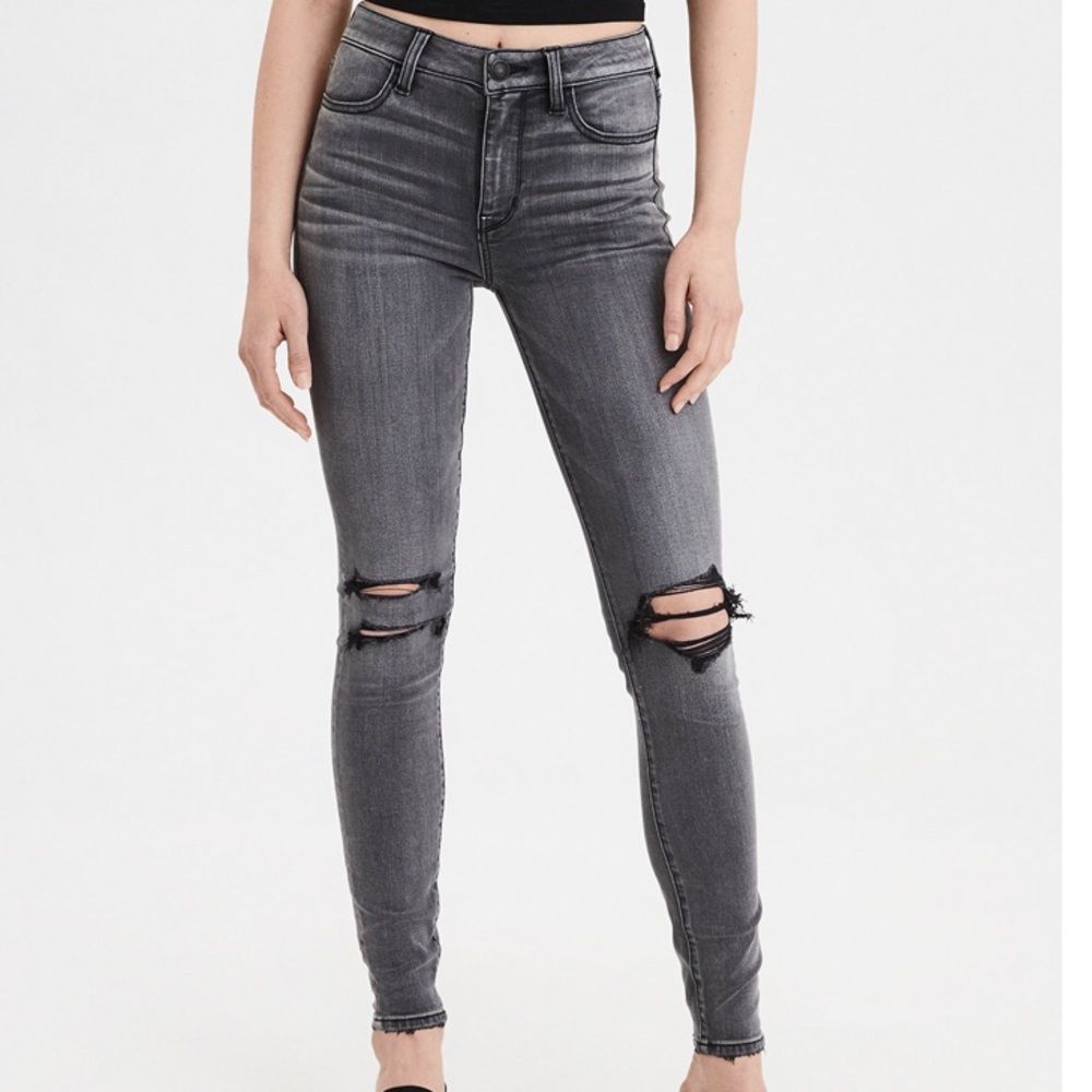 American Eagle High rise grey jeggings